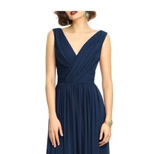 Bridesmaid dress, formal dress, navy